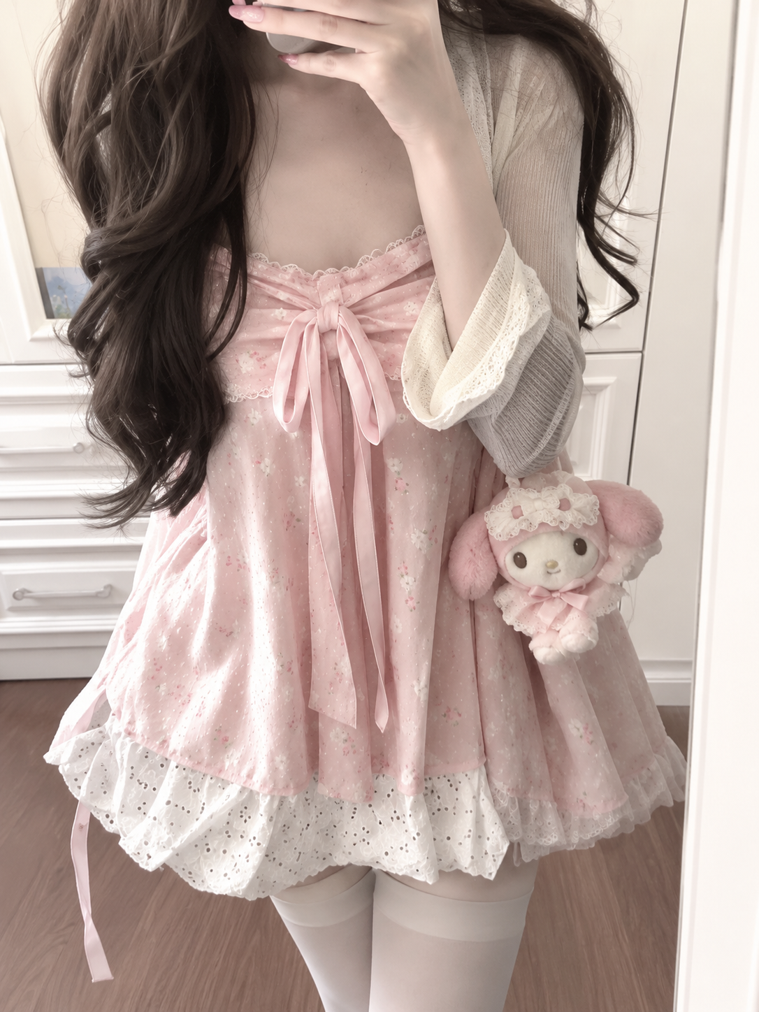 Polka Dot Sweetheart Cardigan Set