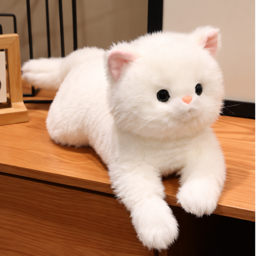 Lying Cat Plush Pillow