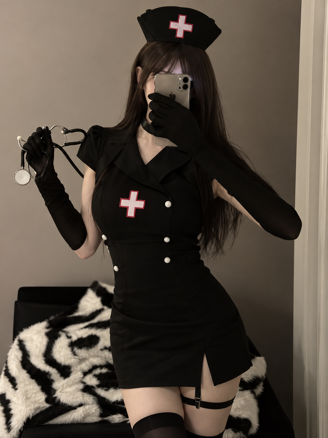 Midnight Nurse Costume Set