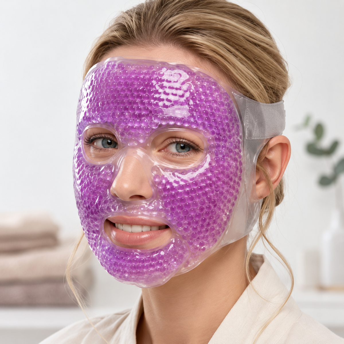 Gel Bead Ice & Heat Face Mask