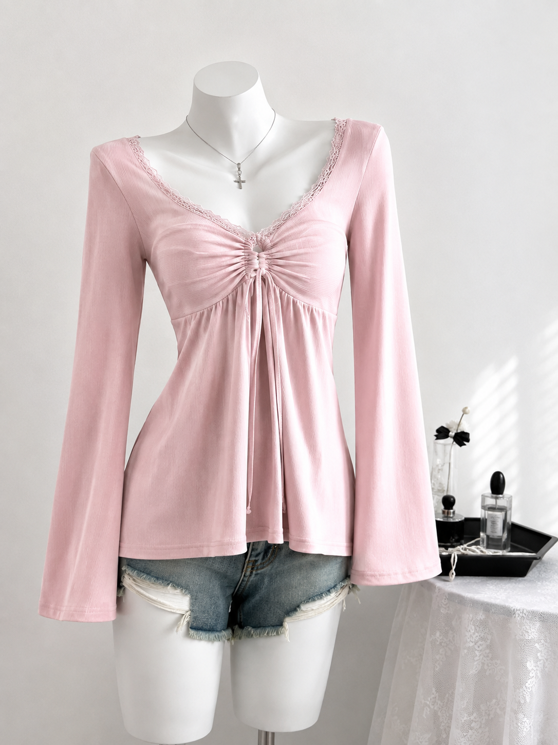 French Twisted Chest Hoodie