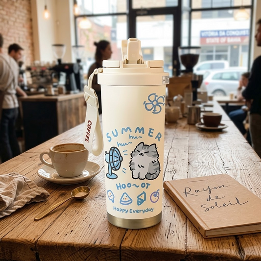 Cartoon Cat Insulated Cup