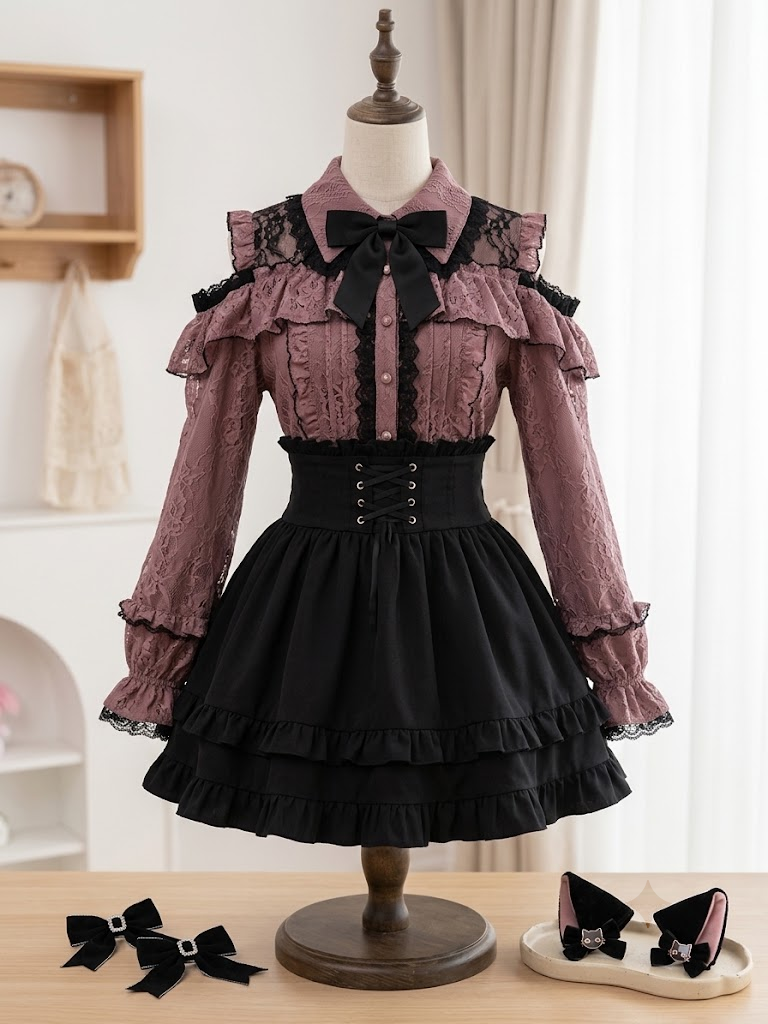 Jirai Kei Lace Blouse