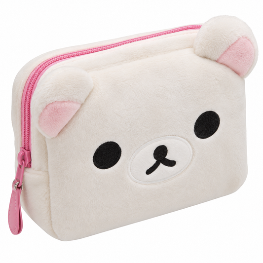Cute Bear Plush Makeup Organizer