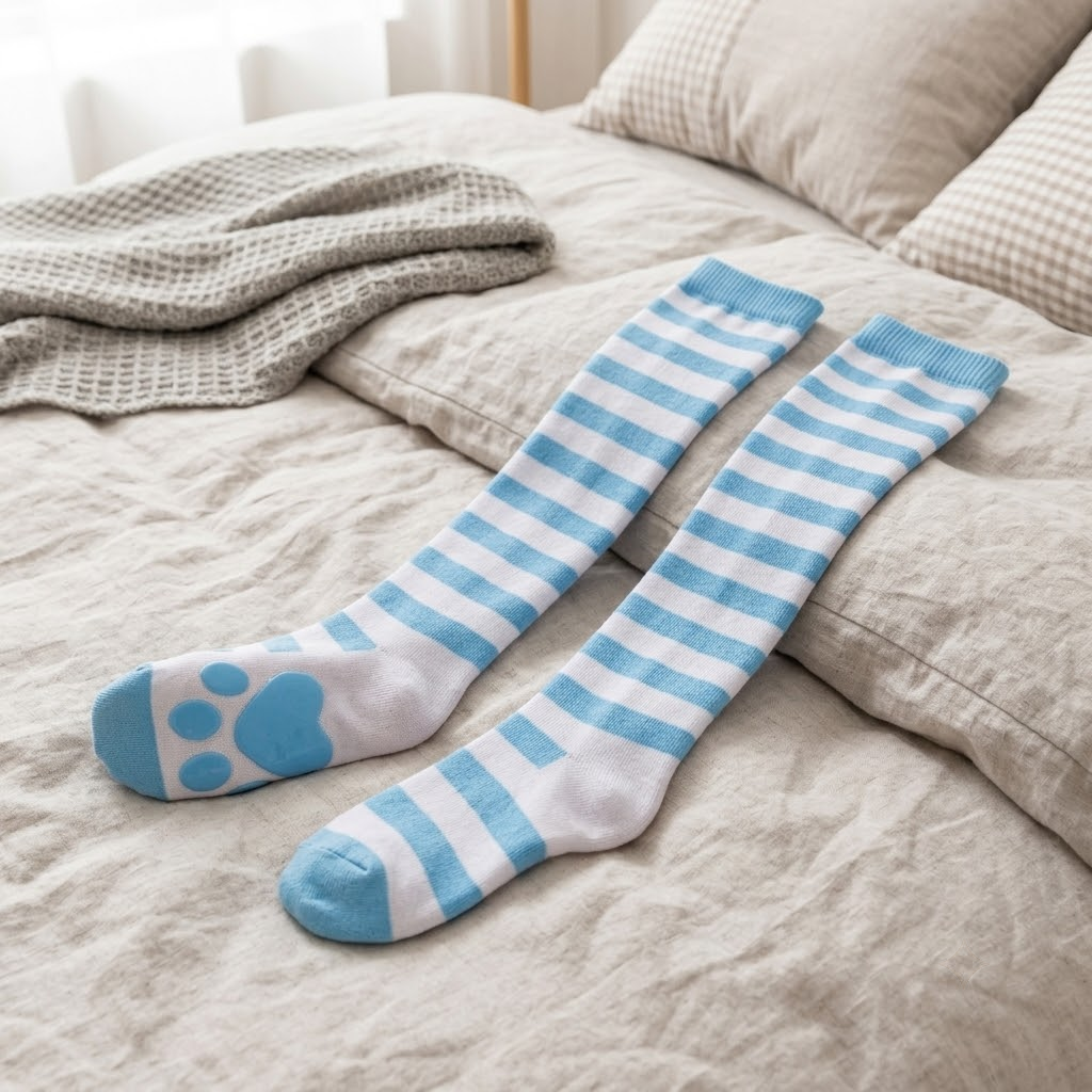 Cat Paw Pad Thigh High Socks
