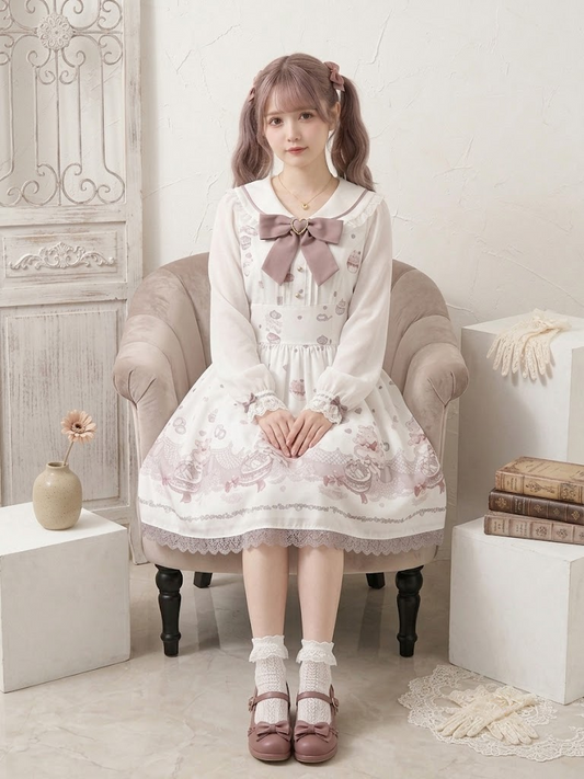Sweet Bow Plaid Lolita Dress