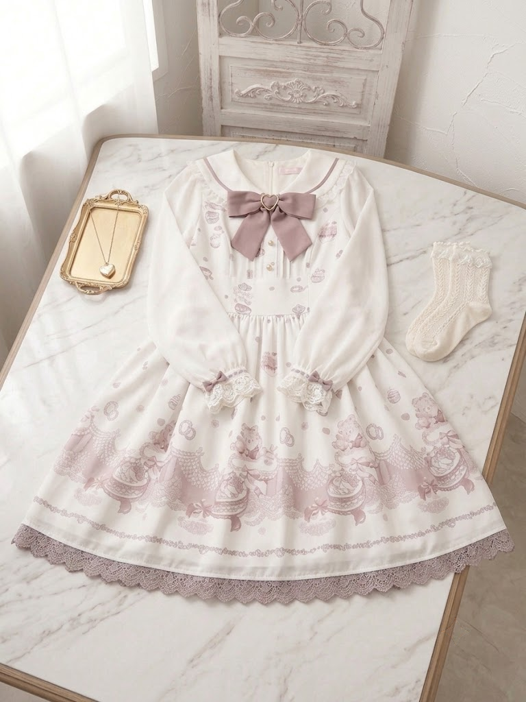 Sweet Bow Plaid Lolita Dress
